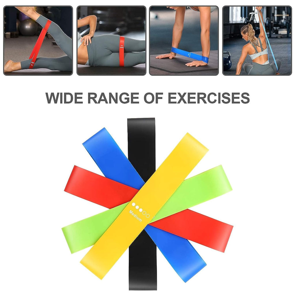 5-in-1 Resistance Loop Band Set X-Light to X-Heavy