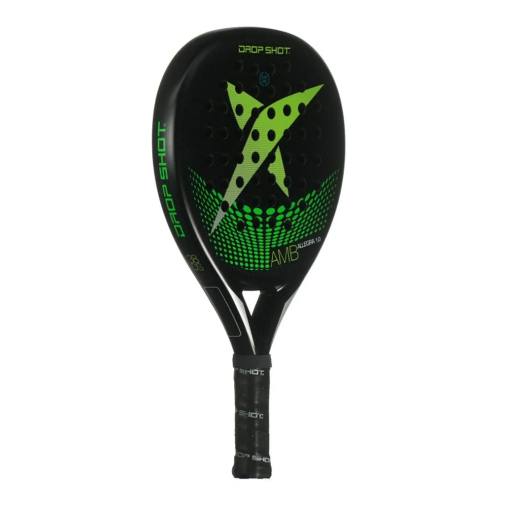 Drop Shot Allegra 1.0 AMB Padel Racket – 3K Carbon Black/Green (360-380g)