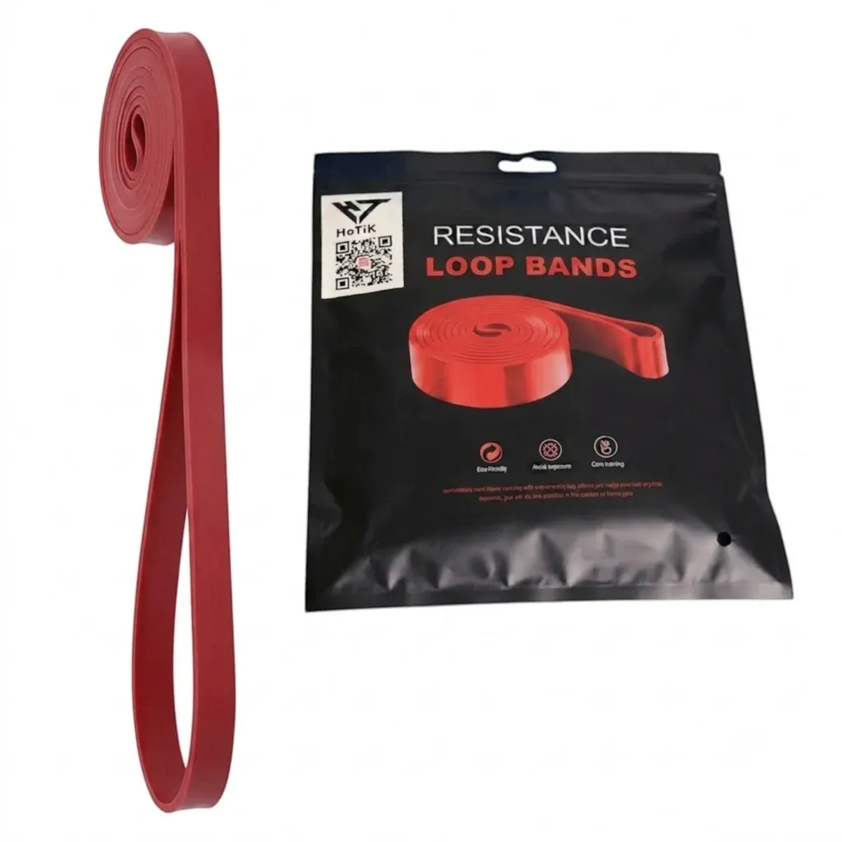 HoTiK Resistance Loop Band Light Pull Up Red 4.5x13mm