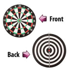 Double-Sided Dart Board with 6 Darts