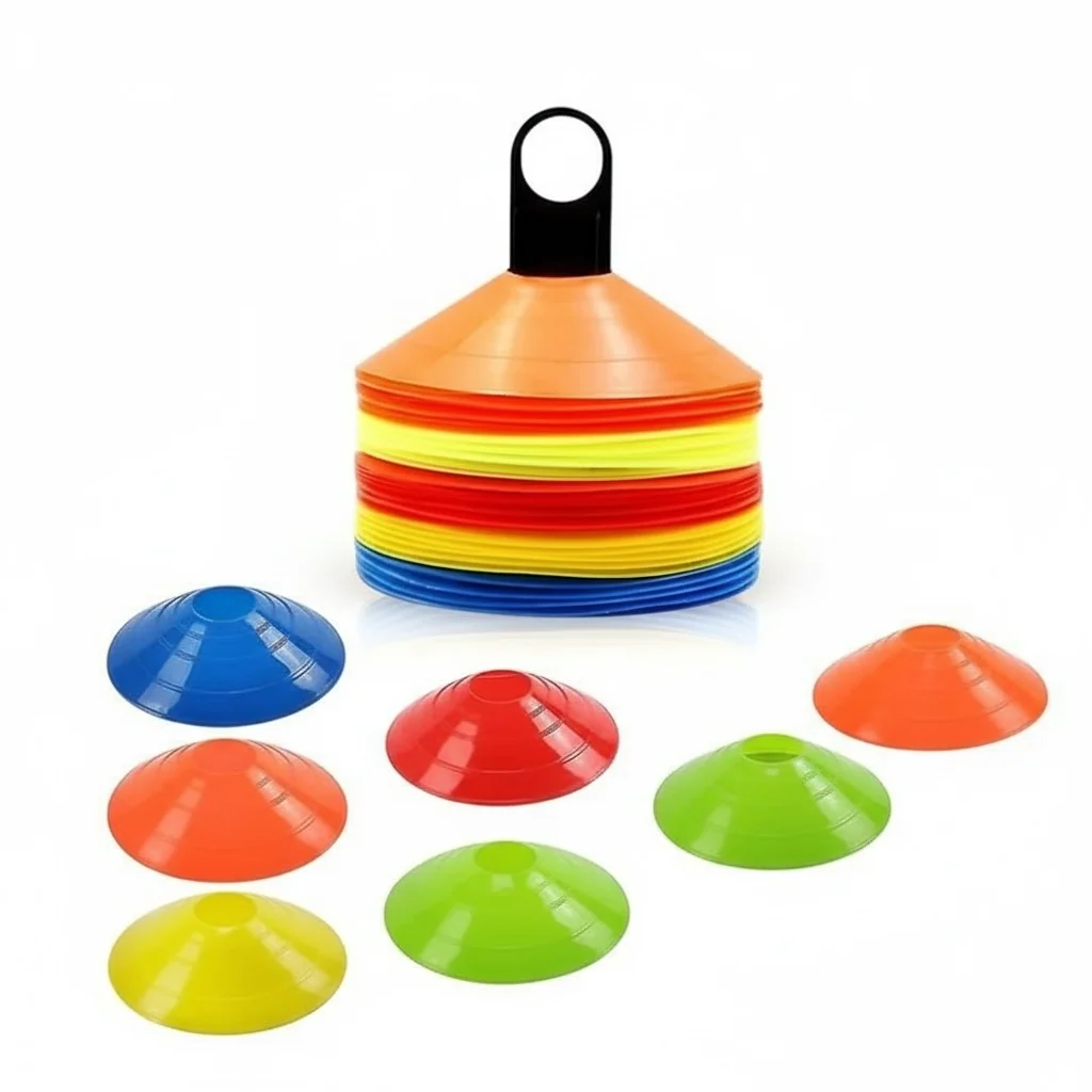 Step-Proof Soccer Disc Cones Set with Holder