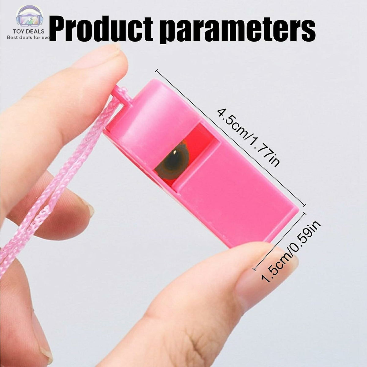 Plastic Sports Whistles with Lanyard 1Pcs – 5 Colors | Kids, Students & Coaches | Football Training | Pack of 10