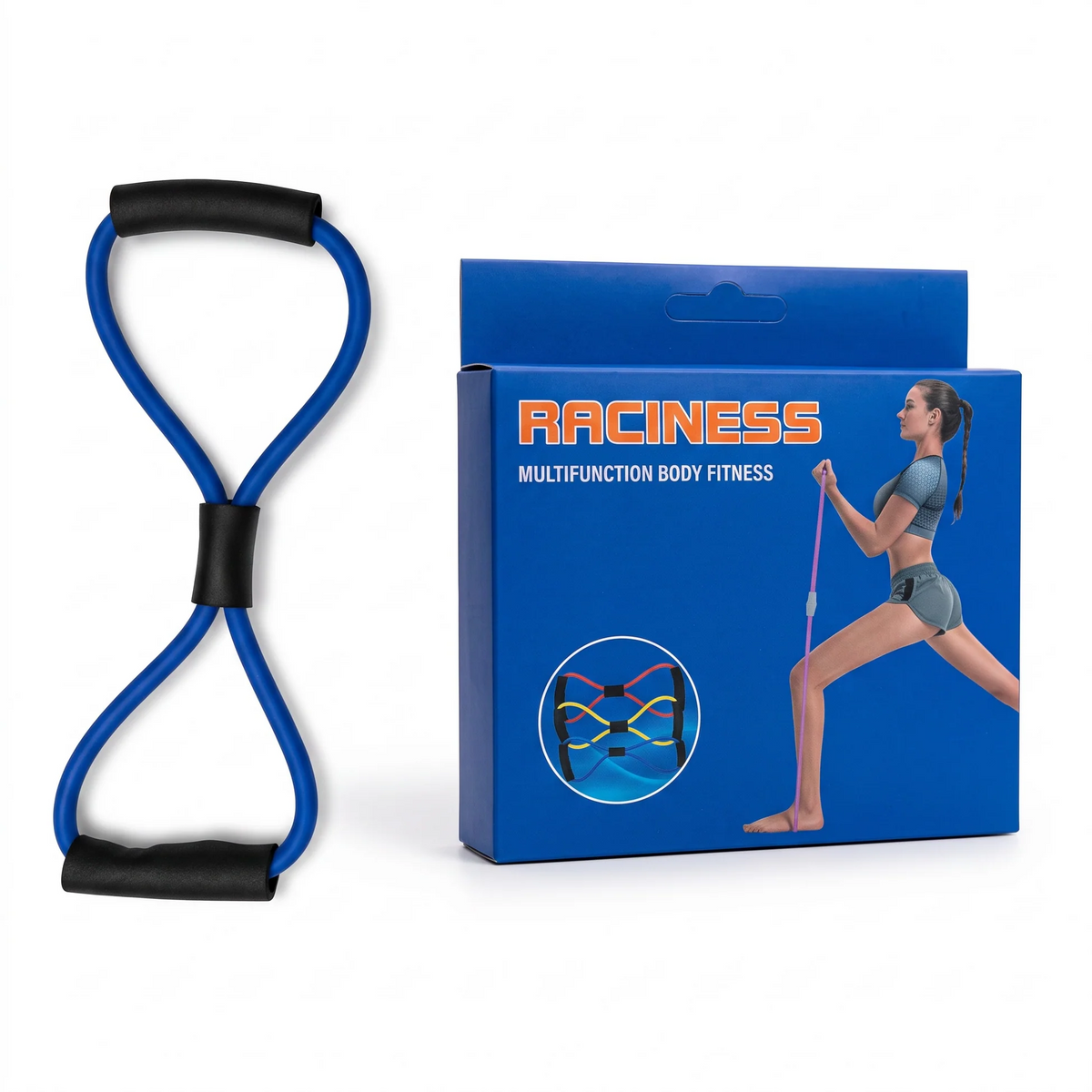 Raciness Figure-8 Resistance Band Multifunction Fitness