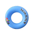 Blue inflatable swim ring - Pool School Step D with ABC learning print