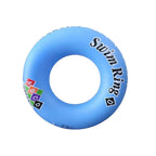 Blue inflatable swim ring - Pool School Step D with ABC learning print