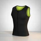 OneMore Men Sweat Vest Waist Trainer YC-097B – Weight Loss Zipper | Neoprene Sauna Vest | Multi-Directional Compression | M to 3XL