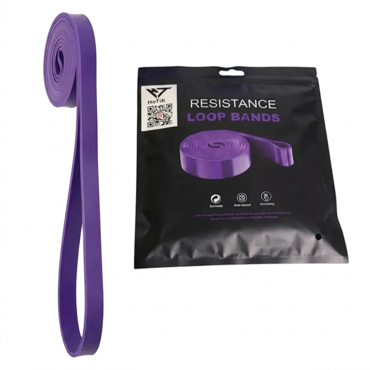 HoTiK Resistance Loop Band Heavy Duty Pull Up Purple 4.5x32mm
