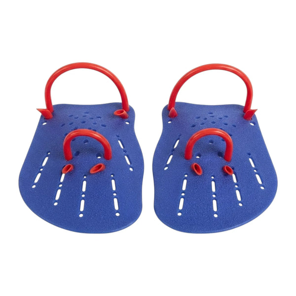 Emma SP02 Swimming Hand Paddles Large – Perforated Silicone Swim Paddles | 3 Colors | Orange Black Blue | Upper Body Strength Training