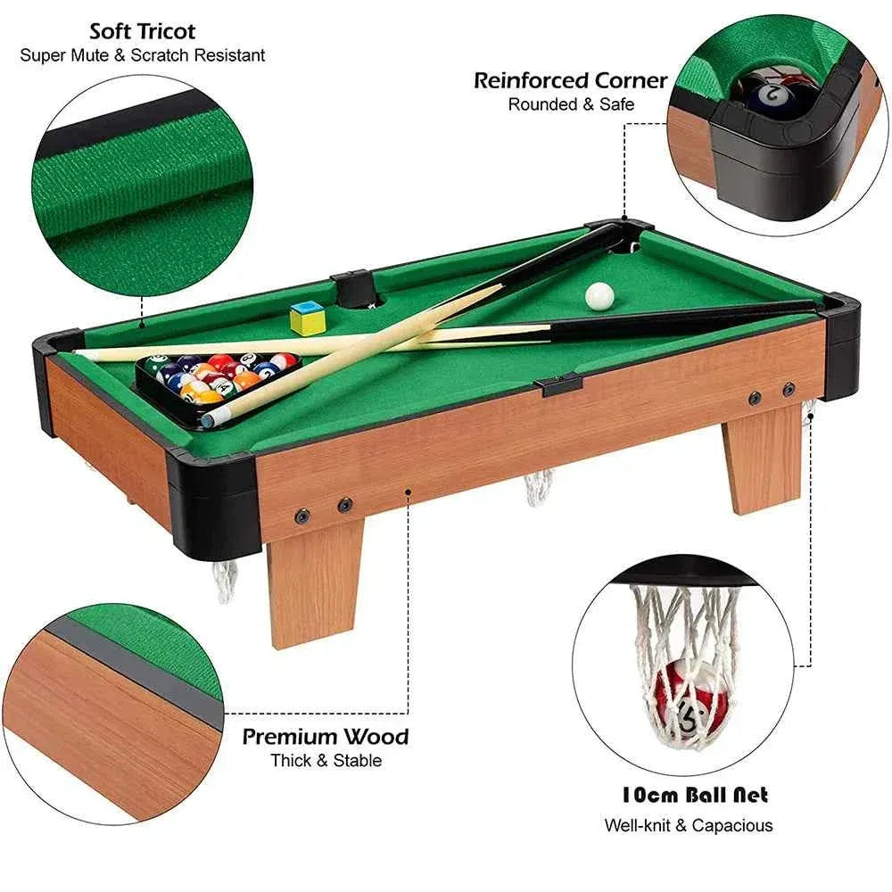 Tabletop Pool Table – Mini Billiards Game Set