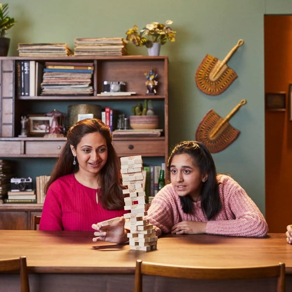 Classic Jenga by Hasbro – Original Wooden Block Stacking Game