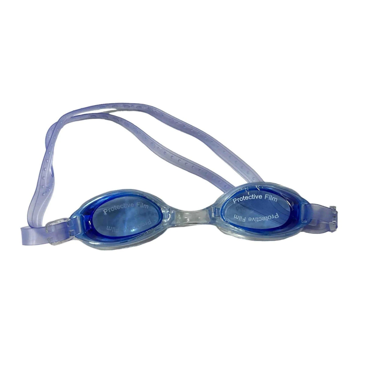 Antifog swimming goggles AK-1600 clear blue lenses with adjustable strap - ready to use
