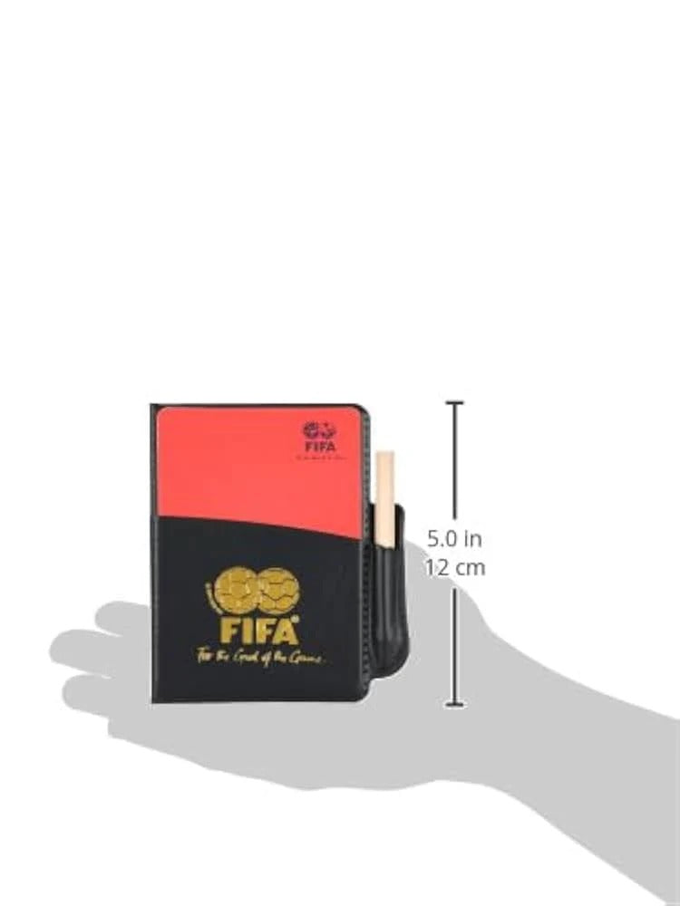 FIFA Referee Set – Red & Yellow Card Wallet with Match Scoresheet & Pencil | Official Style