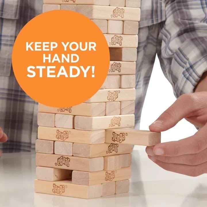 Jenga Classic Wooden Block Stacking Game