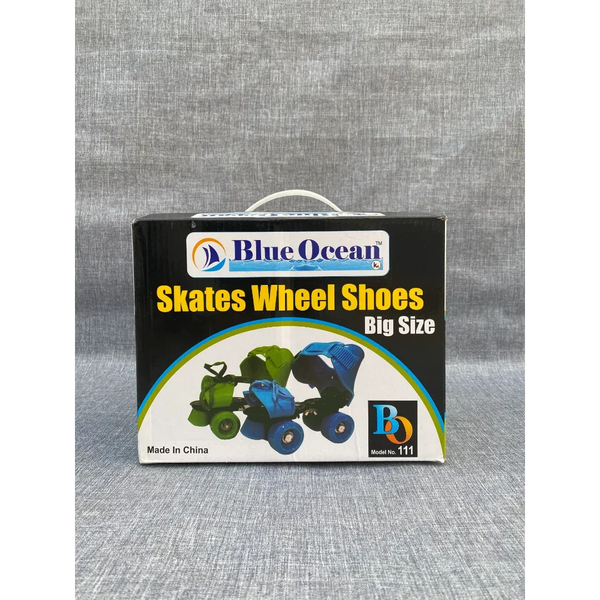 Blue Ocean Kids Adjustable Quad Roller Skates – Lace & Velcro Closure | Model 111